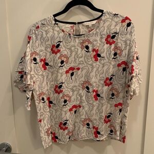 Part Two ruffled sleeve top